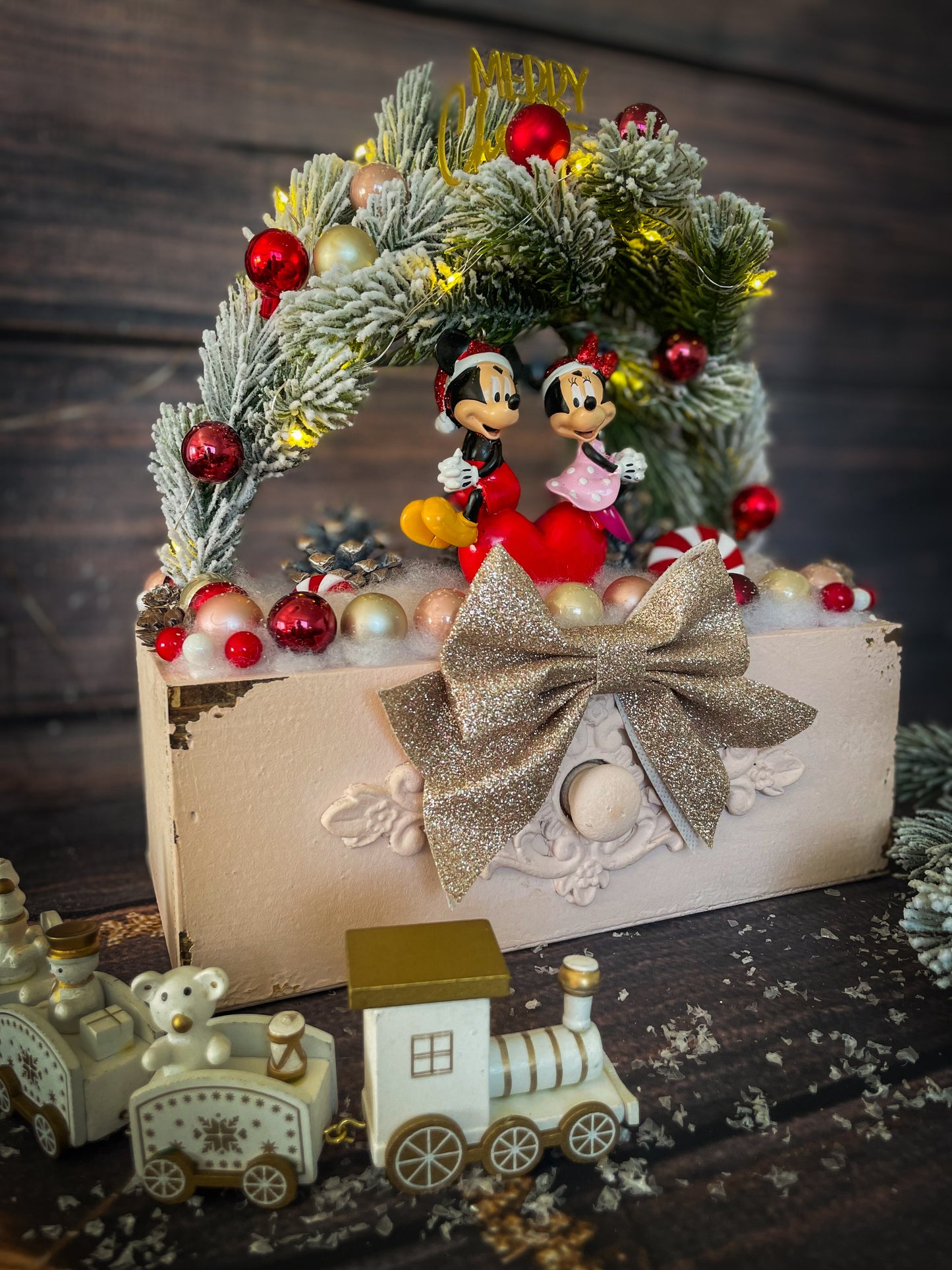 Mickey Schublade Tischdekor mit LED