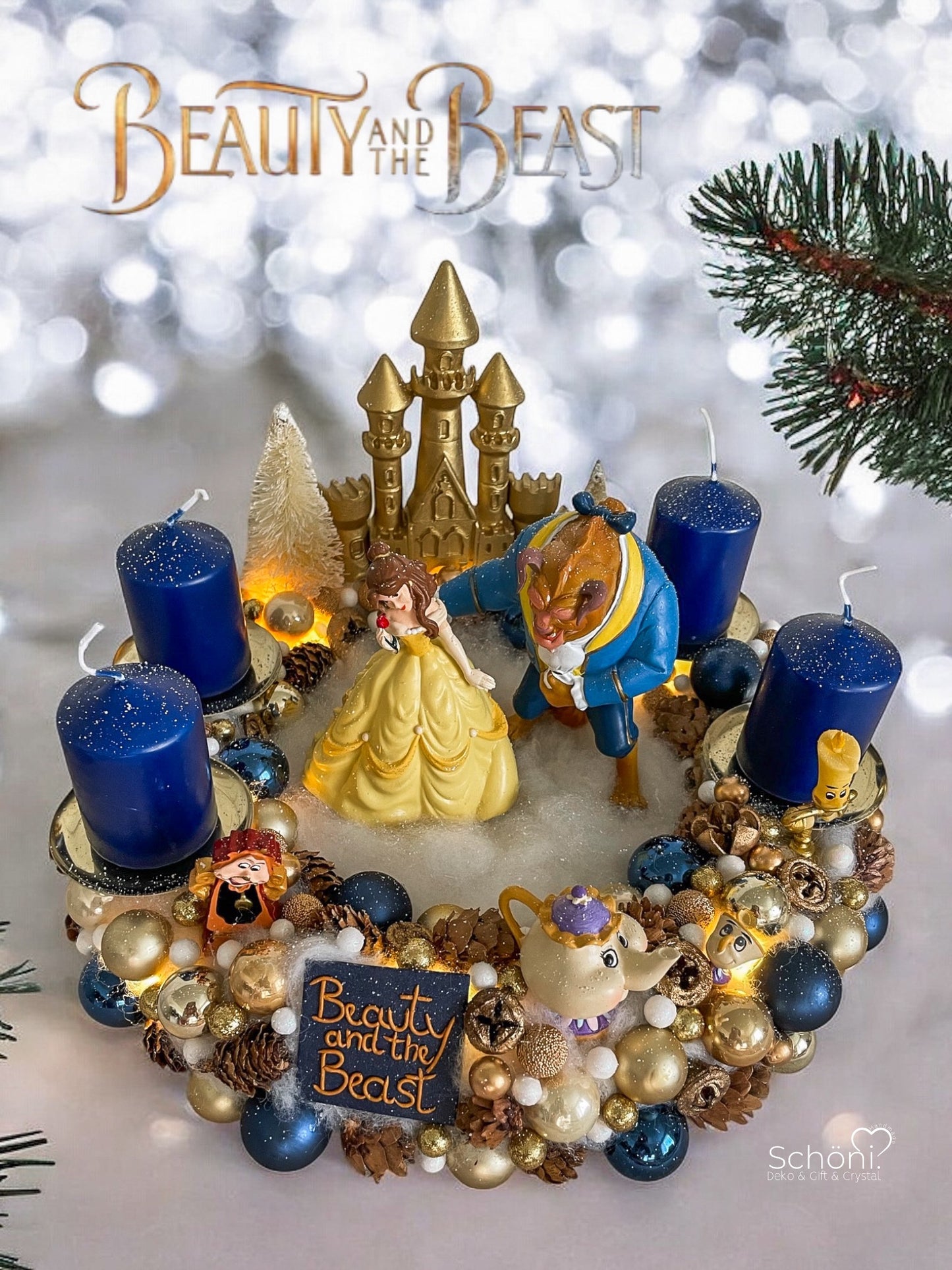 Beauty and the Beast Adventskranz