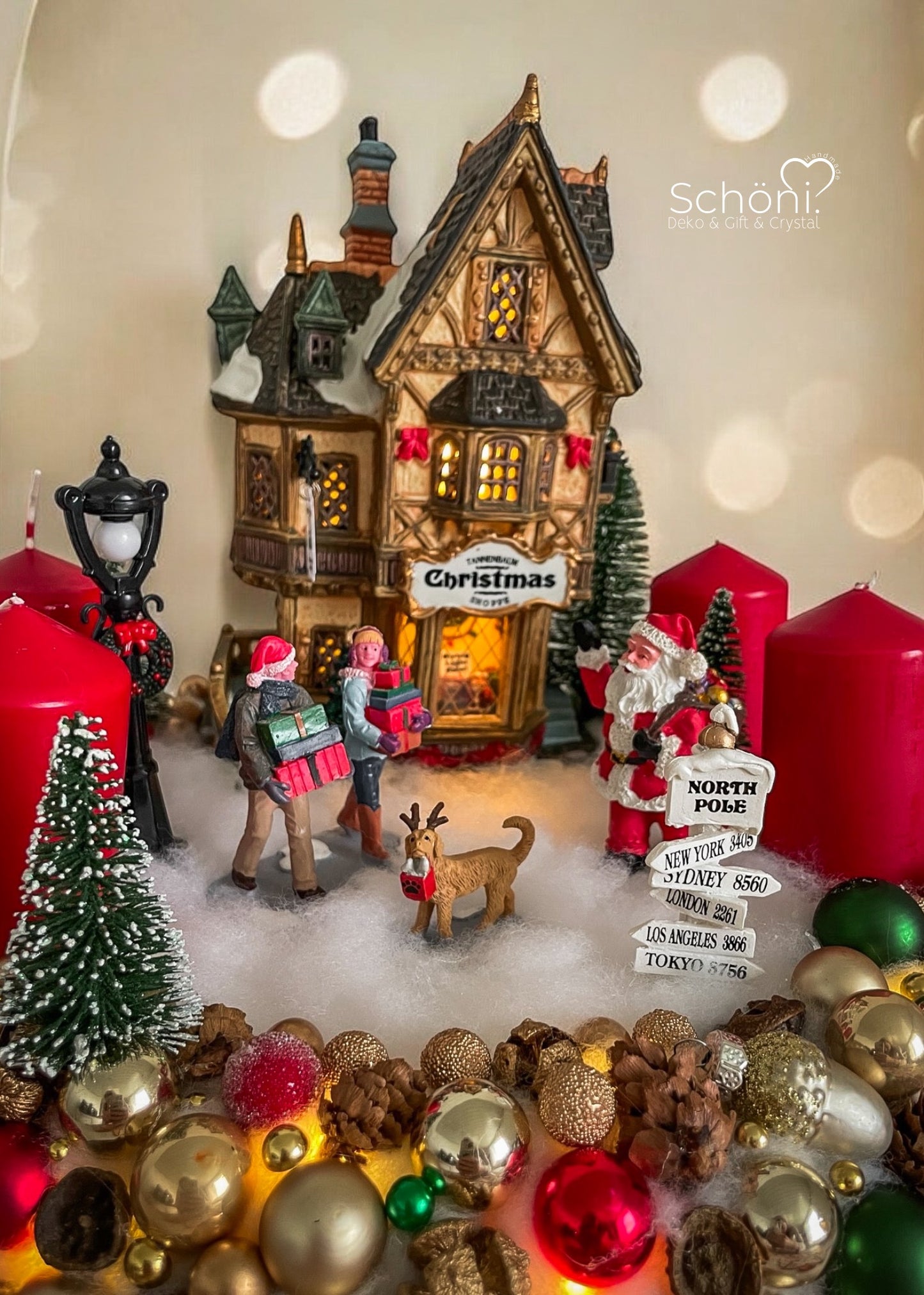 Adventskranz mit Winterdorf/Village (NUR PERSÖNLICHE ABHOLUNG,KEINE PAKETVERSAND)