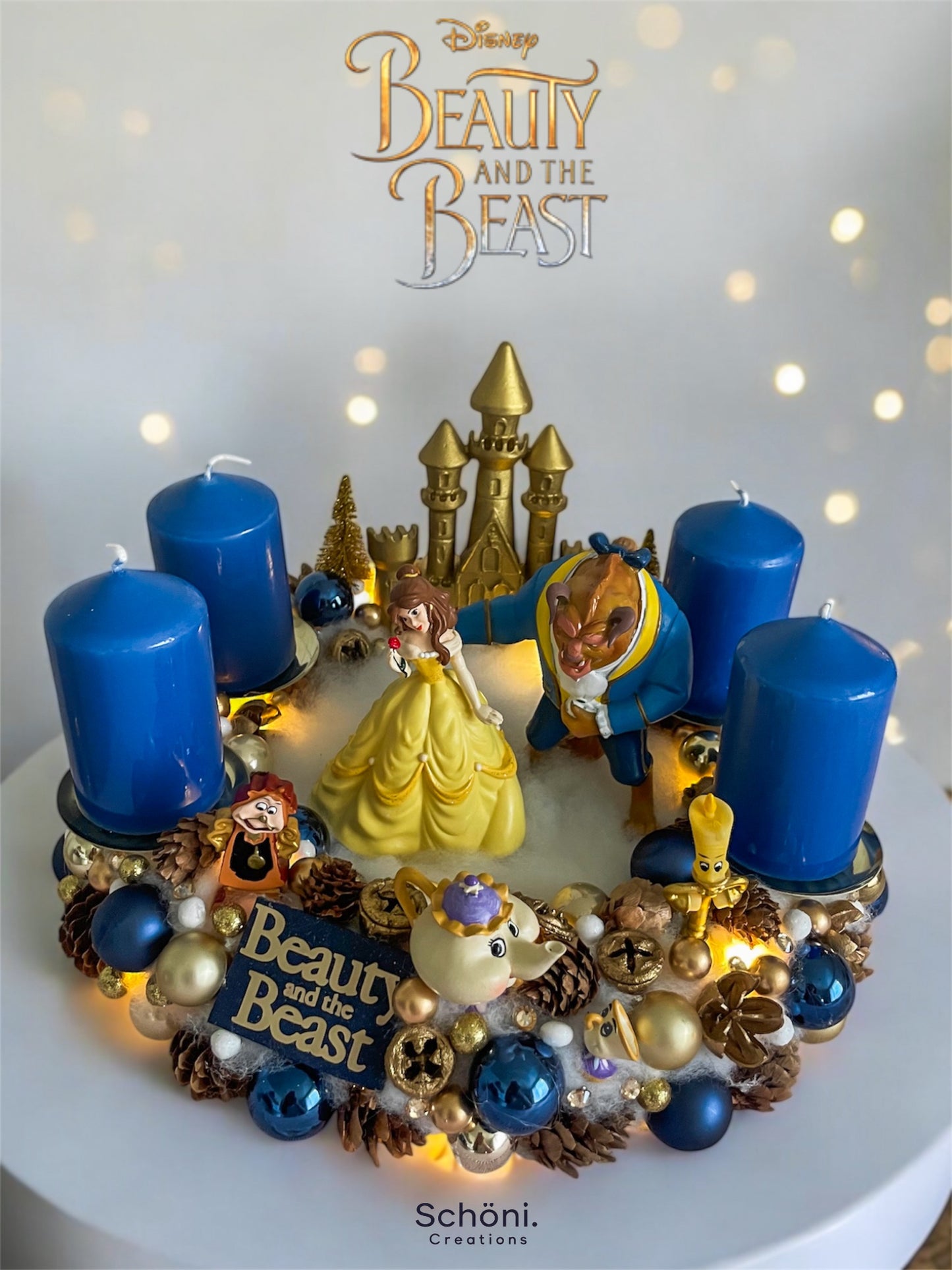 Handgemachtes Beauty and the Beast Advents-Set