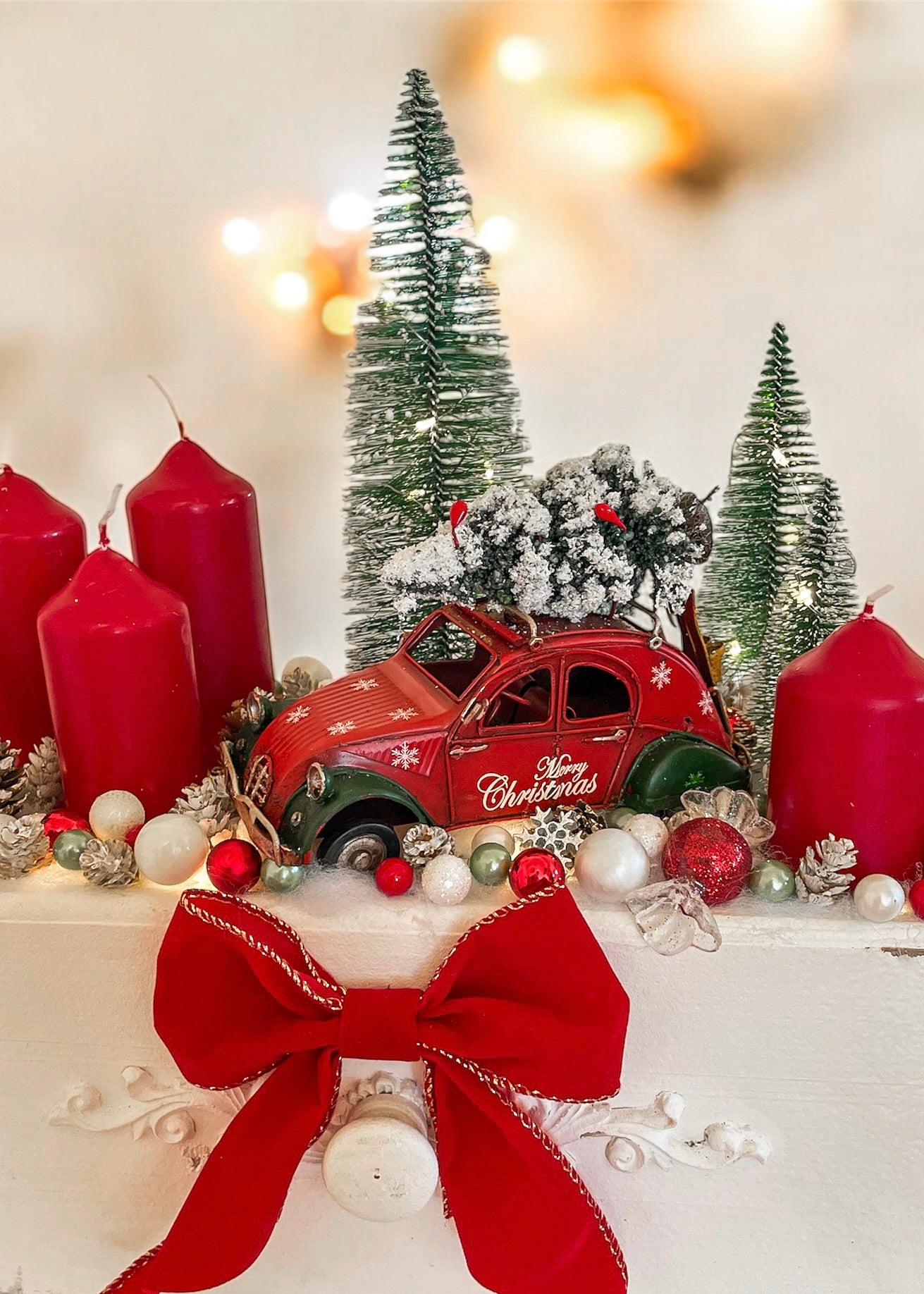 Vintage Schublade-Adventdekoration