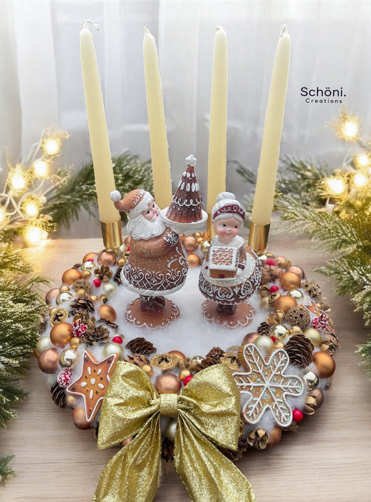 Lebkuchen-Traum-weihnachtlicher Adventskranz